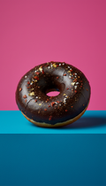 Spicy Chocolate Midnight Asphalt Doughnut